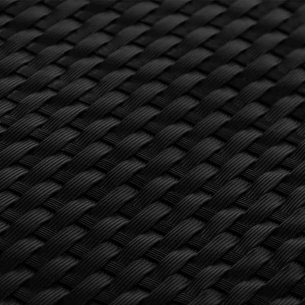 vidaXL altanafskærmning 400x80 cm polyrattan sort