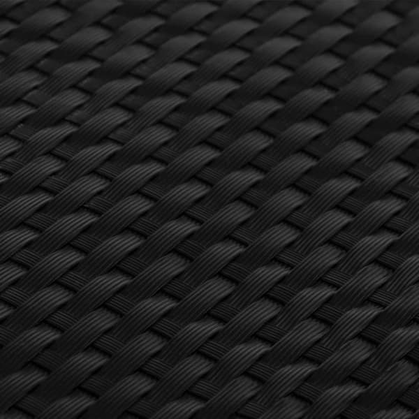 vidaXL altanafskærmning 500x90 cm polyrattan sort