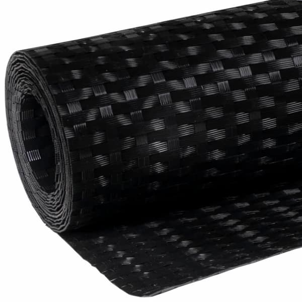 vidaXL altanafskærmning 500x90 cm polyrattan sort