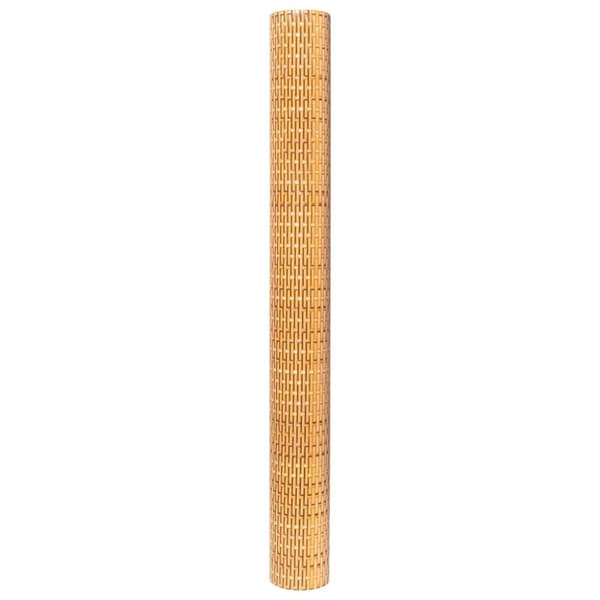 vidaXL altanafskærmning 300x90 cm polyrattan lysebrun