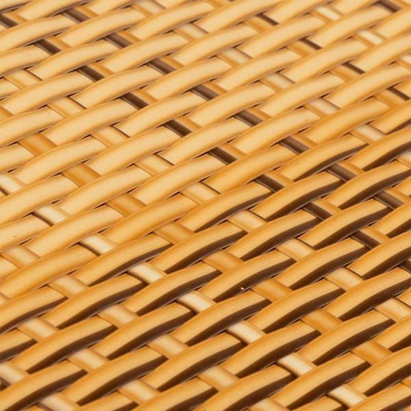 vidaXL altanafskærmning 300x90 cm polyrattan lysebrun