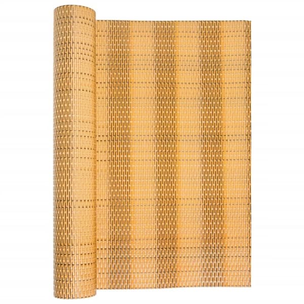 vidaXL altanafskærmning 300x90 cm polyrattan lysebrun