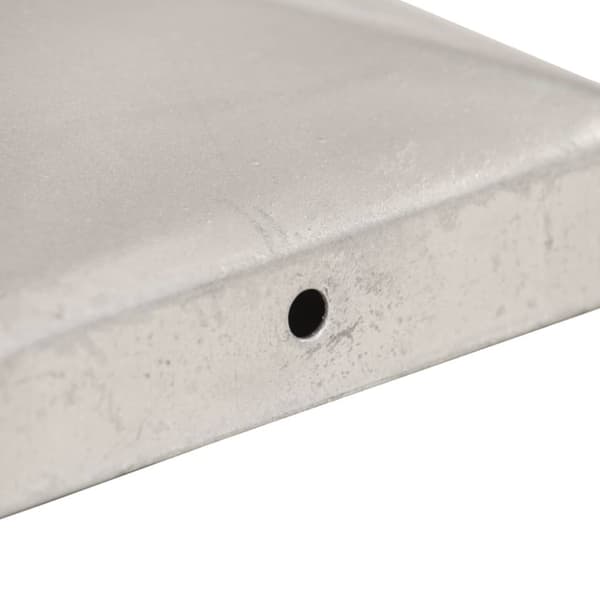 pyramideformede stolpehætter 6 stk. 71x71 mm galvaniseret metal
