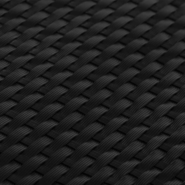 vidaXL altanafskærmning 300x90 cm polyrattan sort