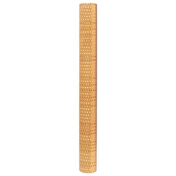 vidaXL Parvekesuoja vaaleanruskea 400x80 cm polyrottinki