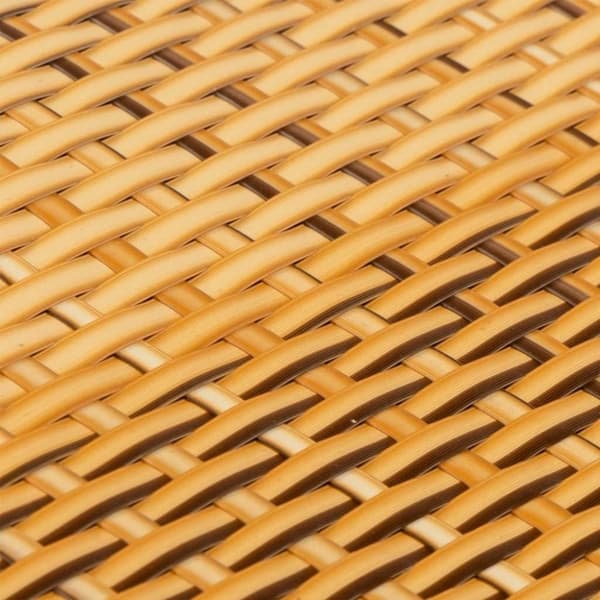 vidaXL Parvekesuoja vaaleanruskea 400x80 cm polyrottinki