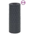 Pikkukuva 1 / 9: vidaXL Parvekesuojat 10 kpl antrasiitti 255x19 cm polyrottinki