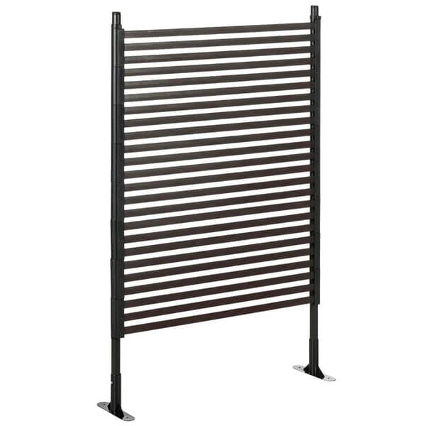 Rootz Havehegn - Metalhegn - Kan udvides - Vejrbestandig - Rustfast - Stål - Brun - 93 x 22 x 150 cm