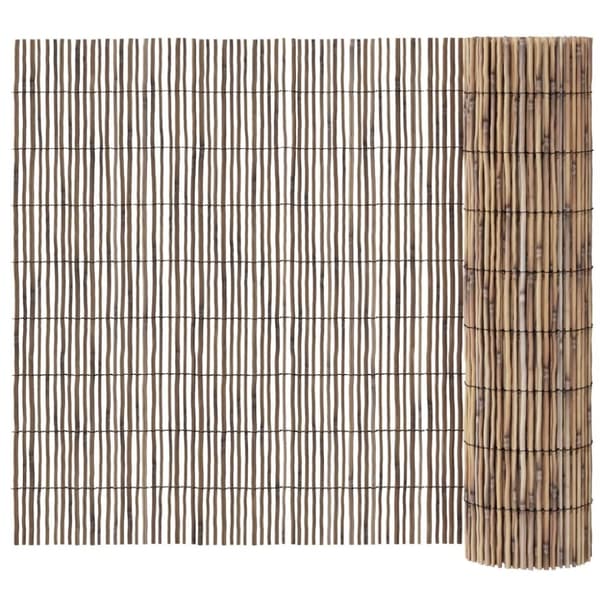 vidaXL havehegn 500x80 cm siv