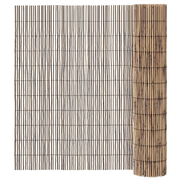 vidaXL havehegn 600x100 cm siv