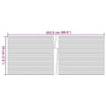 Miniatyrbilde 7 av 7: vidaXL Hageskjermer 10 stk grå 252,5x19 cm PVC