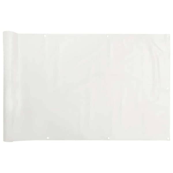 vidaXL altanafskærmning 800x90 cm PVC hvid