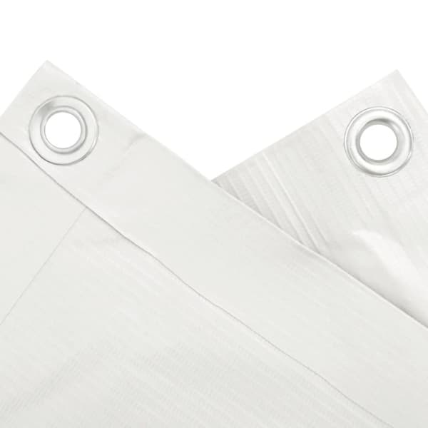 vidaXL altanafskærmning 800x75 cm PVC hvid