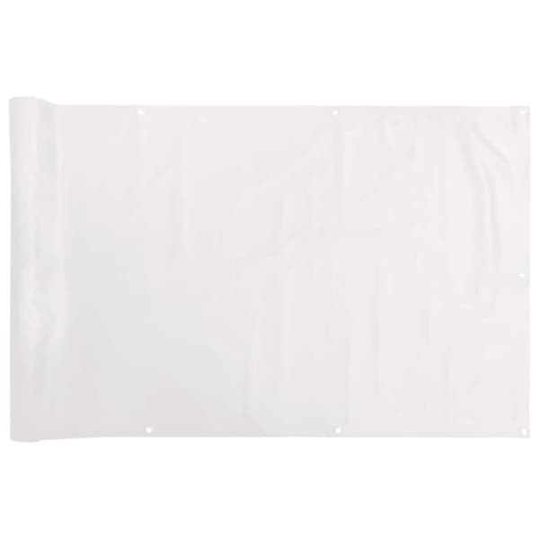 vidaXL Insynsskydd för balkong vit 800x75 cm PVC
