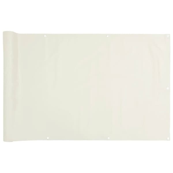 vidaXL Parvekkeen yksityisyyssuoja valkoinen 1000x120 cm PVC