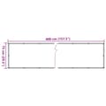 Miniatyrbilde 7 av 7: vidaXL Balkongskjerm med planteutseende grønn 400x75 cm PVC