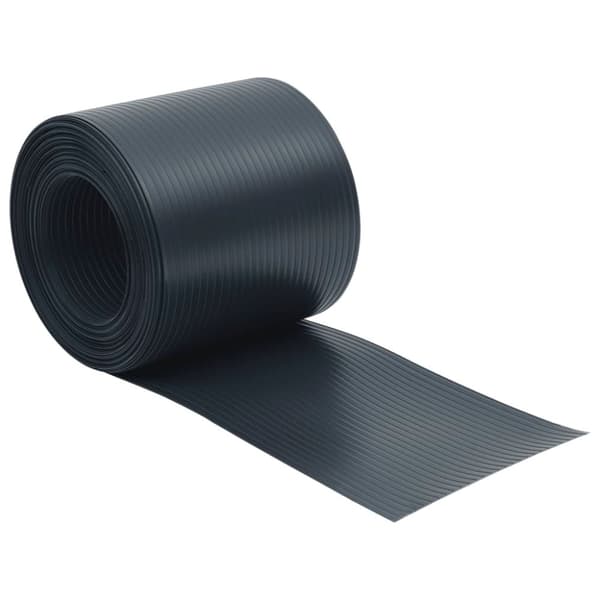 vidaXL Hageskjermer 10 stk svart 252,5x19 cm PVC