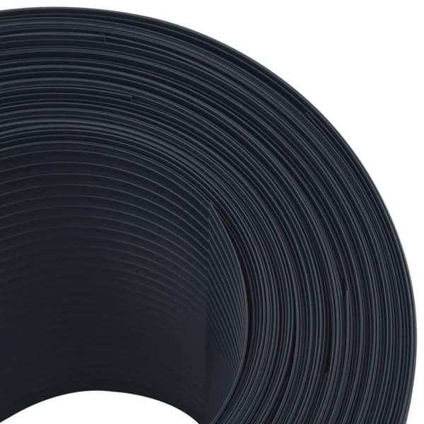 vidaXL Hageskjermer 10 stk svart 252,5x19 cm PVC