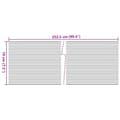 Miniatyrbillede 7 af 7: vidaXL haveskærme 10 stk. 252,5x19 cm PVC sort