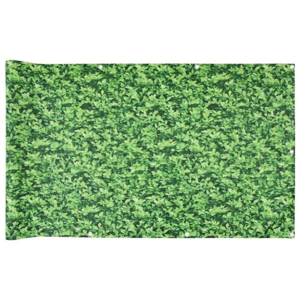 vidaXL altanafskærmning 600x90 cm PVC plantedesign grøn