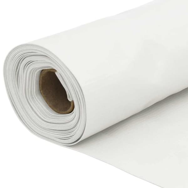 vidaXL altanafskærmning 500x90 cm PVC hvid