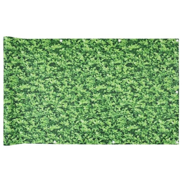 vidaXL altanafskærmning 500x120 cm PVC plantedesign grøn