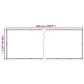Miniatyrbillede 7 af 7: vidaXL altanafskærmning 500x120 cm PVC plantedesign grøn