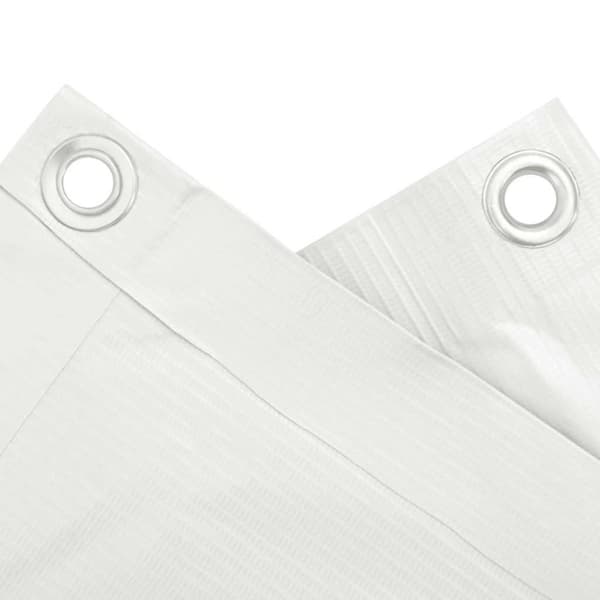 vidaXL altanafskærmning 700x75 cm PVC hvid