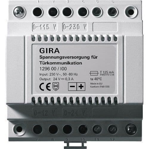 Märke: Gira Gira Strömbrytare för dörrkommunikation 24 V DC 300 mA - 129600
