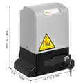 Miniatyrbild 8 av 8: 1300lbs 370W 13m/min automatisk skjutportsöppnare kit, hög rörelsehastighet, väderbeständig, tyst drift, lätt att installera