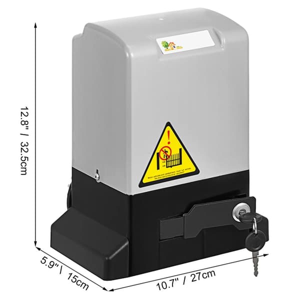1300lbs 370W 13m/min automatisk skjutportsöppnare kit, hög rörelsehastighet, väderbeständig, tyst drift, lätt att installera