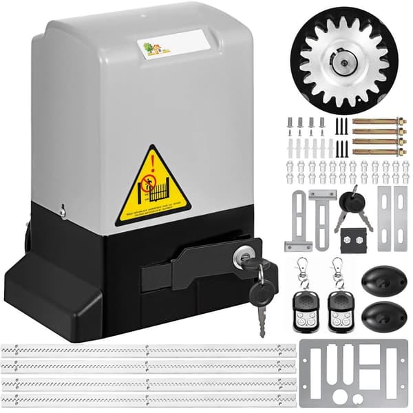 1300lbs 370W 13m/min automatisk skjutportsöppnare kit, hög rörelsehastighet, väderbeständig, tyst drift, lätt att installera