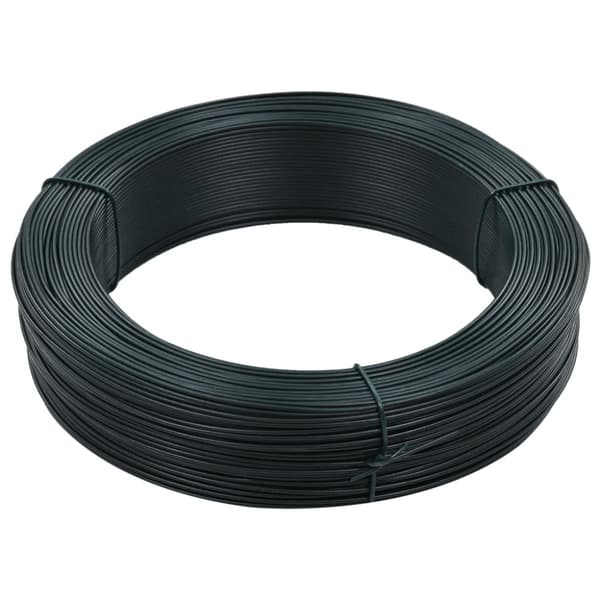 Stagtråd 250 m 2,3/3,8 mm stål svartgrön