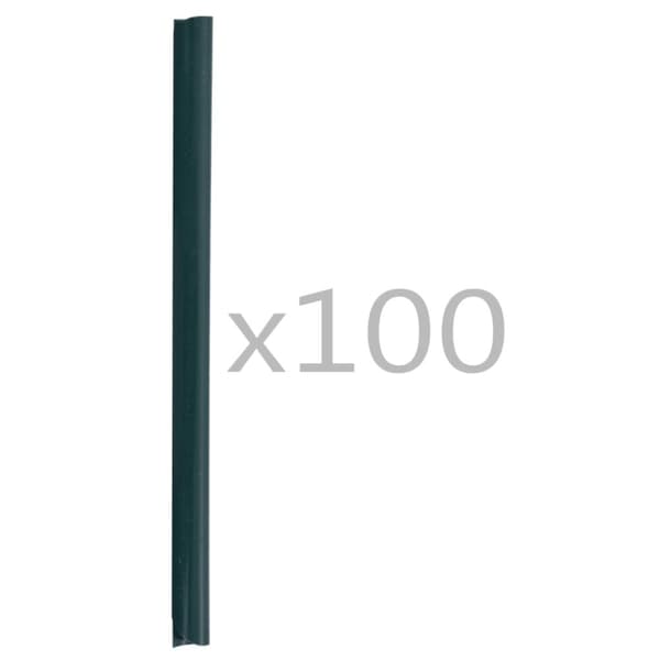 Klämmor för insynsskydd 100 st PVC grön