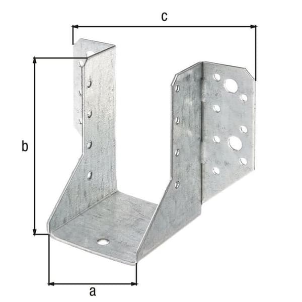 Sendzimir galvaniserat utvändigt U-vingestöd 60x100