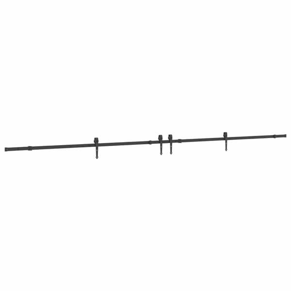 vidaXL Utstyr for skyvedør 427 cm stål svart