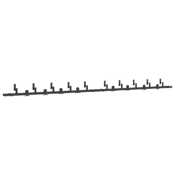 vidaXL Liukuovi Hardware Kit 427 cm Teräs Musta