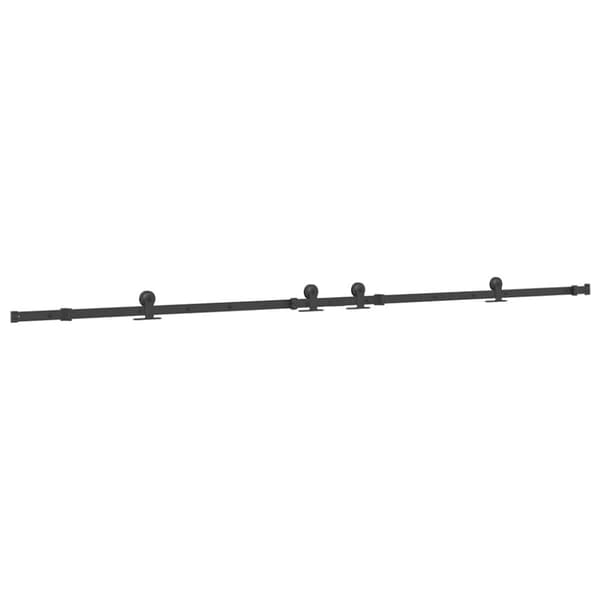 vidaXL Skjutdörrsbeslag 305 cm stål svart