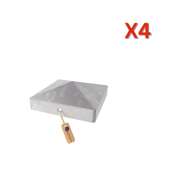 Stolpehat pyramide 101x101 varmgalvaniseret, 4 stk