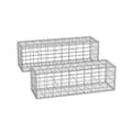 Miniatyrbillede 1 af 8: Rootz Gabion Kurvesæt - Stenbur - Trådbure - Galvaniseret stål - 100cm x 30cm x 30cm