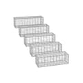Miniatyrbillede 1 af 8: Rootz Gabion-kurvesæt - Sølvnetgabioner - Galvaniseret stål - Landskabsplejeløsning - 100 cm x 30 cm x 30 cm