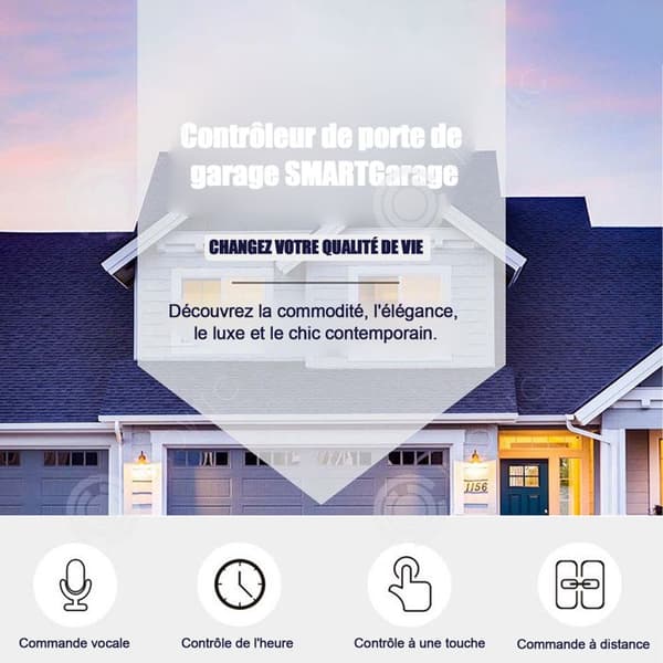 INN Ansluten garageport 100-240v smart dörrbrytare ansluten garageportöppnare wifi ansluten garageportöppnare