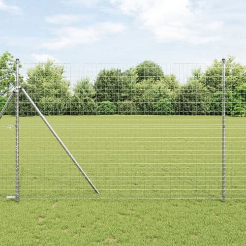 Staketstolpar 52 st Ø32 mm 200 cm Galvaniserat Stål