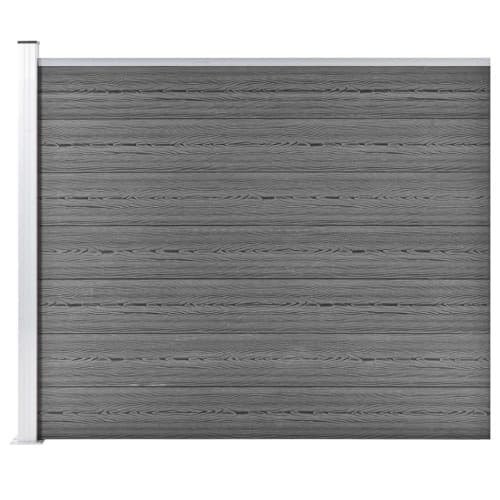 Staketpanel WPC 175x146 cm grå