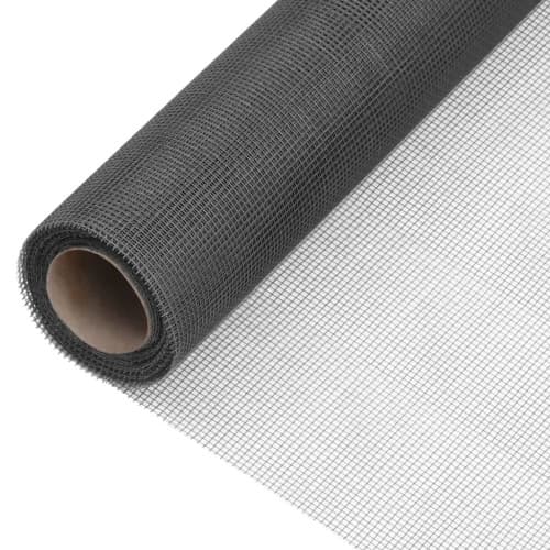 Insektsnät glasfiberplast 112x1000 cm svart