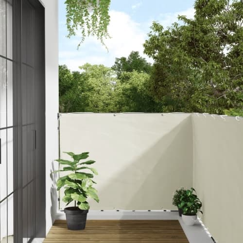 Insynsskydd för balkong vit 600x120 cm PVC