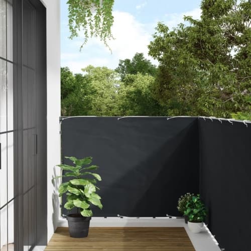 Insynsskydd för balkong antracit 300x120 cm PVC