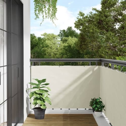 Insynsskydd för balkong vit 500x75 cm PVC