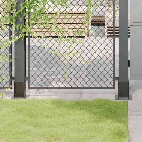 Stolpbaser, fyrkantiga 12 delar, 81x81 mm pulverlackerat stål