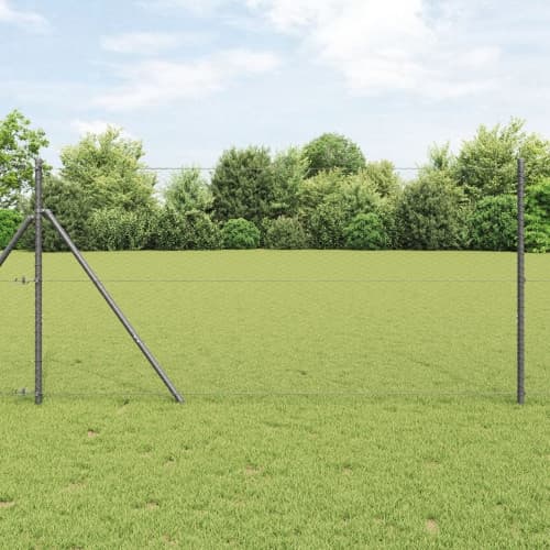Hexagonstaket Grå 1.2x100 m Stål